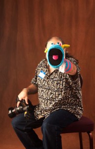 Photographer John Cornicello with Puppet