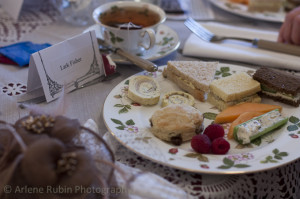 High tea table setting