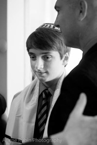 Bar Mitzvah black and white photo